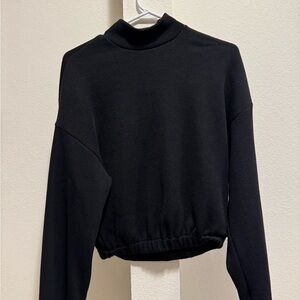 Black Mock Neck Sweater